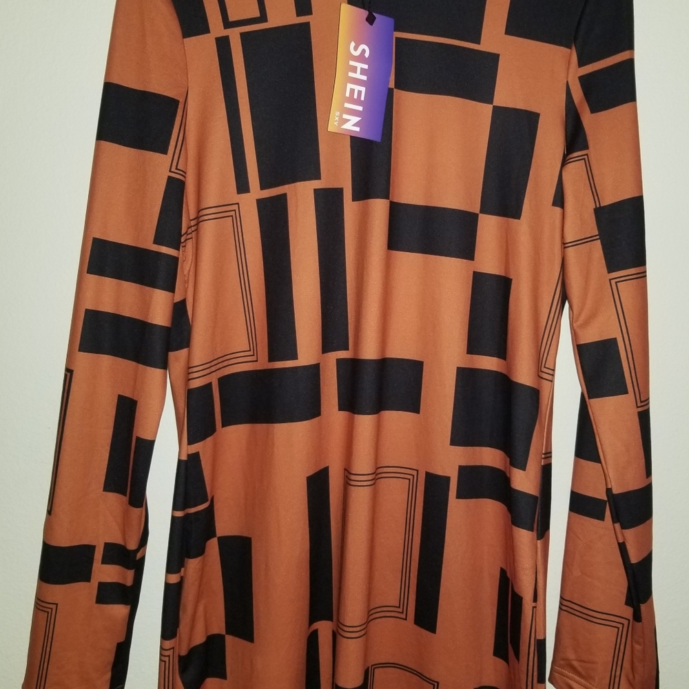NWT Shein Long Dress with Back Slit XL Women